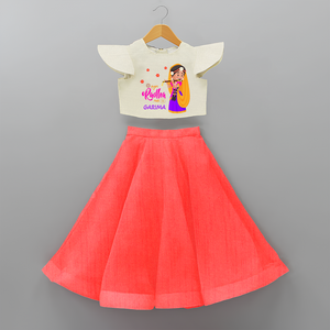 Little Radha Customised Crop top and Skirt for kids