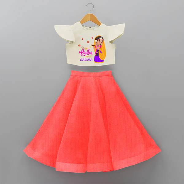 Little Radha Customised Frock for kids - RED - 6 -9 Months Old (Chest 20") (Frock Waist 20")