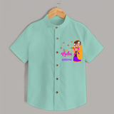 Little Radha Customised Shirt for kids - ARCTIC BLUE - 0 - 6 Months Old (Chest 23")