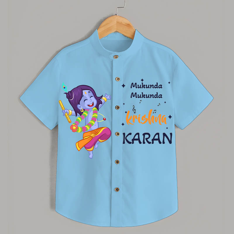 Mukunda Mukunda - Customised Shirt for kids - SKY BLUE - 0 - 6 Months Old (Chest 23")