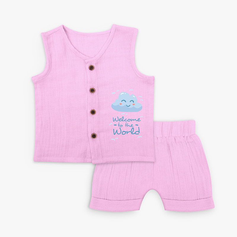 Welcome to the World Blue Cloud Jabla Set - LAVENDER ROSE - 0 - 3 Months Old (Chest 9.8")