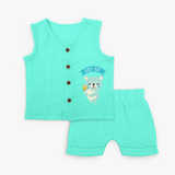 Baby Boy - Cute Newborn Jabla Set - AQUA GREEN - 0 - 3 Months Old (Chest 9.8")