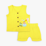 I'm a Boy - Newborn Jabla Set - YELLOW - 0 - 3 Months Old (Chest 9.8")