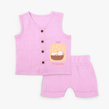 Hello! New Here Bunny Jabla Set - LAVENDER ROSE - 0 - 3 Months Old (Chest 9.8")