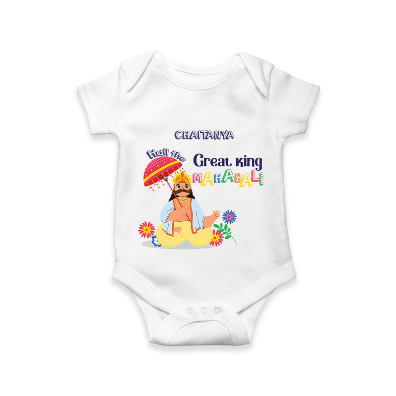 Hail The Great King Mahabali - Customized Romper For Kids