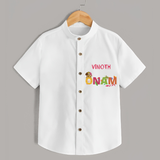 Onam - Customized Shirt For Kids - WHITE - 0 - 6 Months Old (Chest 23")