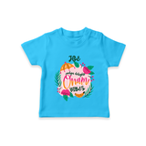 Onam Vibes - Customized TShirt For Kids - SKY BLUE - 0-5 Months Old (Chest 17")