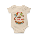 I Can't Keep Calm It's Onam - Customized Romper For Kids - IVORY - 0 - 3 Months Old (Chest 16")