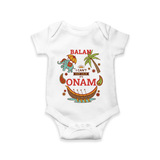 I Can't Keep Calm It's Onam - Customized Romper For Kids - WHITE - 0 - 3 Months Old (Chest 16")