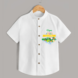 I Am Here For The Food - Customized Shirt For Kids - WHITE - 0 - 6 Months Old (Chest 23")