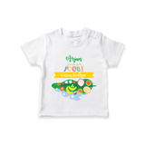 I Am Here For The Food - Customized TShirt For Kids - WHITE - 0-5 Months Old (Chest 17")