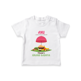 I love The  Flavours of Onam's Grand Sadhya - Customized TShirt For Kids - WHITE - 0-5 Months Old (Chest 17")