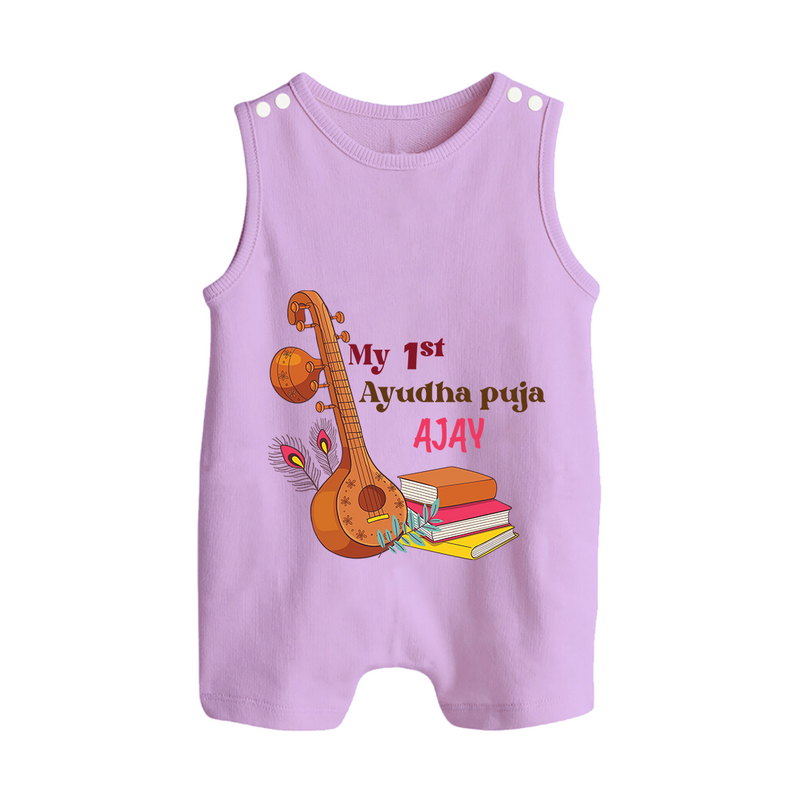 My First Ayudha Puja | Tool Pooja Romper Suit - LILAC - 0 - 5 Months Old (Chest 18")