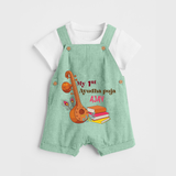 My First Ayudha Puja | Tool Pooja Dungaree Set - MINT GREEN - 0 - 5 Months Old (Chest 18")