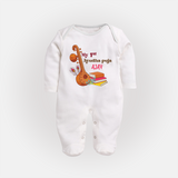My First Ayudha Puja | Tool Pooja Sleep Suit - WHITE - New Born (Chest 7.5")