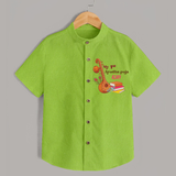 My First Ayudha Puja | Tool Pooja Shirt - LIME GREEN - 0 - 6 Months Old (Chest 23")