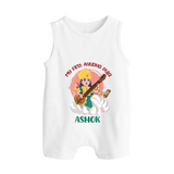 My First Ayudha Puja | Sacred Beginnings Romper Suit - WHITE - 0 - 5 Months Old (Chest 18")