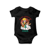 My First Ayudha Puja | Sacred Beginnings Romper - BLACK - New Born (Chest 14")