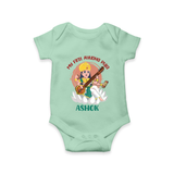 My First Ayudha Puja | Sacred Beginnings Romper - MINT GREEN - New Born (Chest 14")