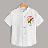 My First Ayudha pooja Customized Ayudha Pooja Themed Shirt For kids - WHITE - 0 - 6 Months Old (Chest 23")