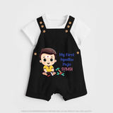 My First Ayudha Puja | Festival of Tools Dungaree Set - BLACK - 0 - 5 Months Old (Chest 18")