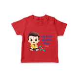 Baby Boy's First Ayudha Pooja - Customised T-Shirt For Baby's - RED - 0 - 5 Months Old (Chest 17")