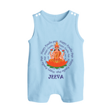 Happy Ayudha Puja | Festival Joy Romper Suit - BABY BLUE - 0 - 5 Months Old (Chest 18")