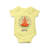 Happy Ayudha Puja | Festival Joy Romper - PASTEL YELLOW - New Born (Chest 14")