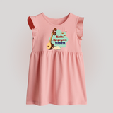 Happy Ayudha Puja  | Blessed with Gratitude Baby Frock - BABY PINK - 0 - 3 Months Old (Chest 17")