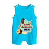 Happy Ayudha Puja  | Blessed with Gratitude Romper Suit - SKY BLUE - 0 - 5 Months Old (Chest 18")