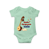 Happy Ayudha Puja  | Blessed with Gratitude Romper - MINT GREEN - New Born (Chest 14")
