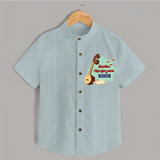 Happy Ayudha Puja  | Blessed with Gratitude Shirt - ARCTIC BLUE - 0 - 6 Months Old (Chest 23")