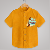 Happy Ayudha Puja  | Blessed with Gratitude Shirt - CHROME YELLOW - 0 - 6 Months Old (Chest 23")