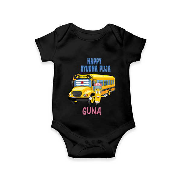 Happy Ayudha Puja  | Divine Blessings Romper - BLACK - New Born (Chest 14")