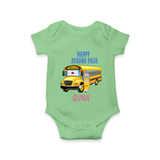 Happy Ayudha Puja  | Divine Blessings Romper - GREEN - New Born (Chest 14")