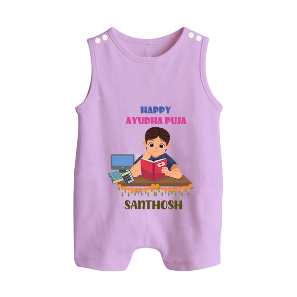 Happy Ayudha Puja | Little Traditions Romper Suit - LILAC - 0 - 5 Months Old (Chest 18")
