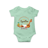 Happy Ayudha Pooja | Grateful Heart Romper - MINT GREEN - New Born (Chest 14")