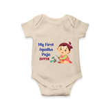 My First Ayudha Puja | Festival of Joy Romper - IVORY - New Born (Chest 14")