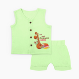 My First Ayudha Puja | Little Devotee Jabla Set - PASTEL GREEN - 0 - 3 Months Old (Chest 9.8")