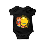 My First Ayudha Puja | Our Little Tradition Romper - BLACK - New Born (Chest 14")