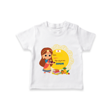 My First Ayudha Puja | Our Little Tradition Tshirt - WHITE - 0-5 Months Old (Chest 17")
