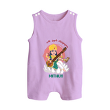 My First Ayudha Puja | Precious Moments Romper Suit - LILAC - 0 - 5 Months Old (Chest 18")