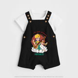 My First Ayudha Puja | Precious Moments Dungaree Set - BLACK - 0 - 5 Months Old (Chest 18")