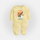 My First Ayudha Puja | Precious Moments Sleep Suit - PASTEL YELLOW - New Born (Chest 7.5")