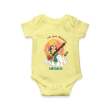 My First Ayudha Puja | Precious Moments Romper - PASTEL YELLOW - New Born (Chest 14")