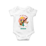 My First Ayudha Puja | Precious Moments Romper - WHITE - New Born (Chest 14")