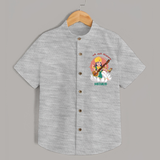 My First Ayudha Puja | Precious Moments Shirt - GREY - 0 - 6 Months Old (Chest 23")