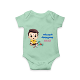 My First Ayudha Puja | Blessed First Romper - MINT GREEN - New Born (Chest 14")