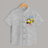 My First Ayudha Puja | Festival Joy Shirt - GREY - 0 - 6 Months Old (Chest 23")