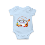 My First Ayudha Puja | Grateful Heart Romper - BABY BLUE - New Born (Chest 14")
